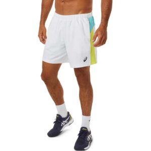 Padel Tenis Coronado Shorts Asics Color Bloc Brilliant White