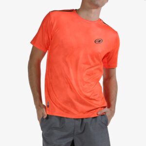 padel tenis coronado camiseta bullpadel moare coral fluor