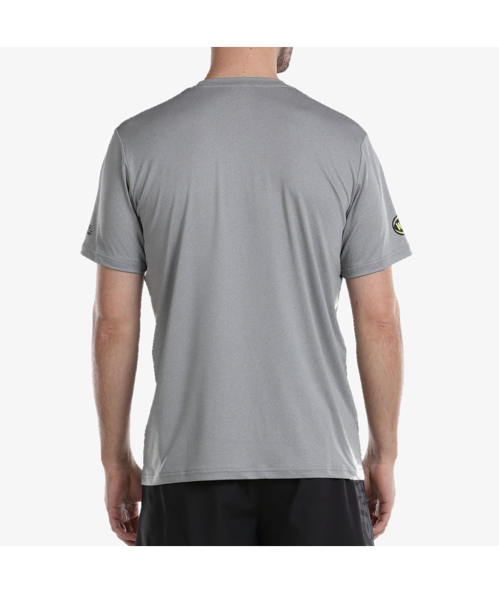 Bullpadel Logro Camiseta de Padel Hombre - Gris Medio Vigore