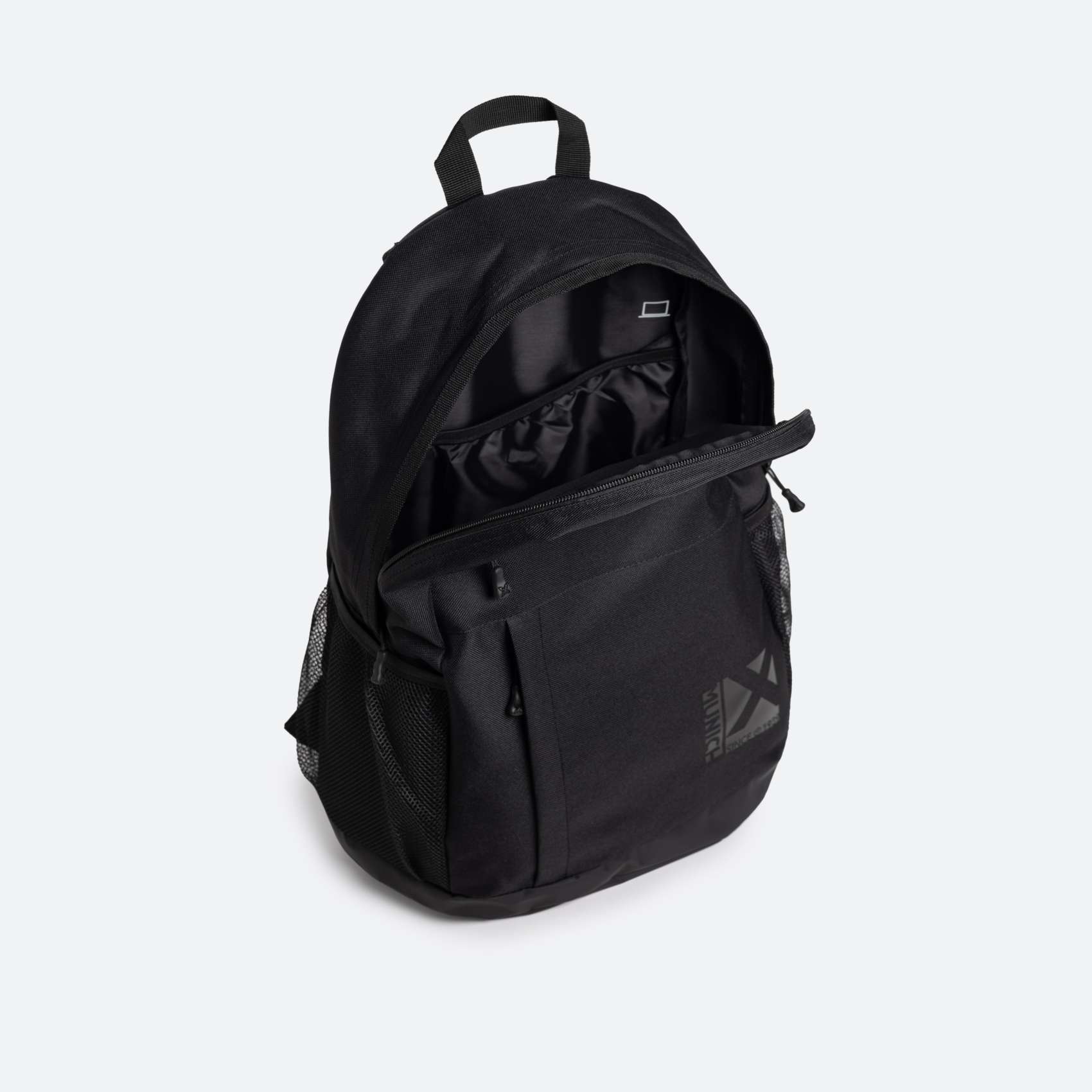 Munich Bags Deep Backpack, mochila Negro Lona