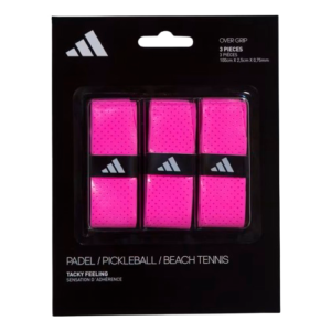 PACK X3 OVERGRIPS ADIDAS PERFORADOS ROSAS