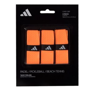 PACK X3 OVERGRIPS ADIDAS PERFORADOS NARANJAS