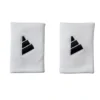 Munequeras-Adidas-Blanco-Negro-Parte-Delantera