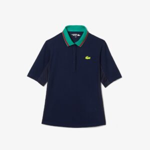 POLO LACOSTE ULTRA - DRY W AZUL MARINO / VERDE