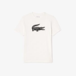 CAMISETA LACOSTE SPORT LOGO XXL BLANCO CREMA / NEGRO