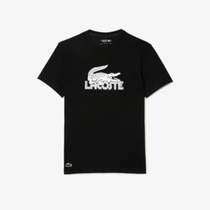 CAMISETA LACOSTE SPORT LOGO RETRO NEGRO / BLANCO