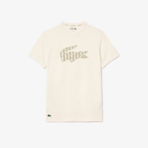 CAMISETA LACOSTE SPORT DIAGRAM LOGO BLANCO ROTO