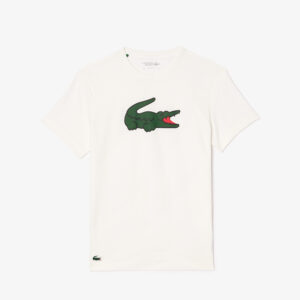 CAMISETA LACOSTE LOGO COMIC BLANCO