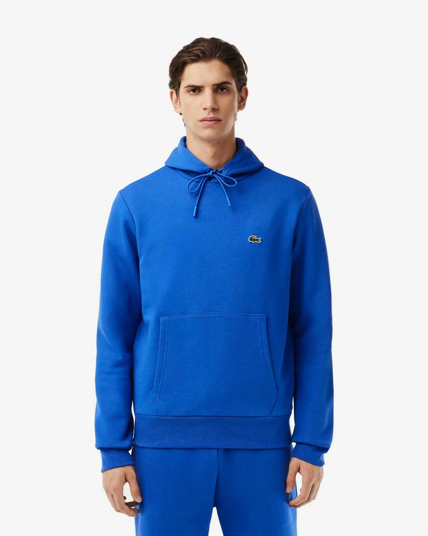 SUDADERA CON CAPUCHA LACOSTE AZUL ROYAL - Imagen 2