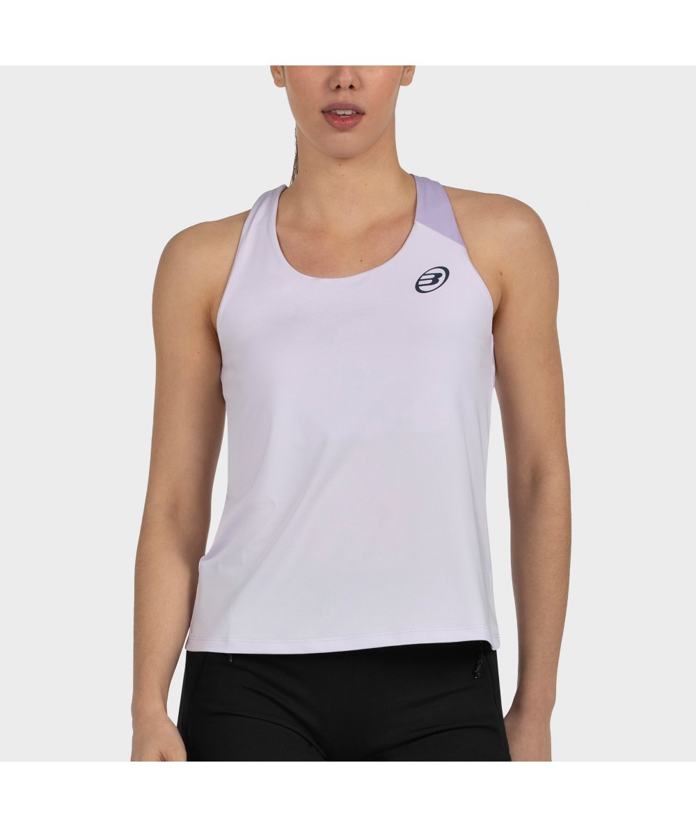 CAMISETA DE TIRANTES BULLPADEL PADO LILA PASTEL - Imagen 2