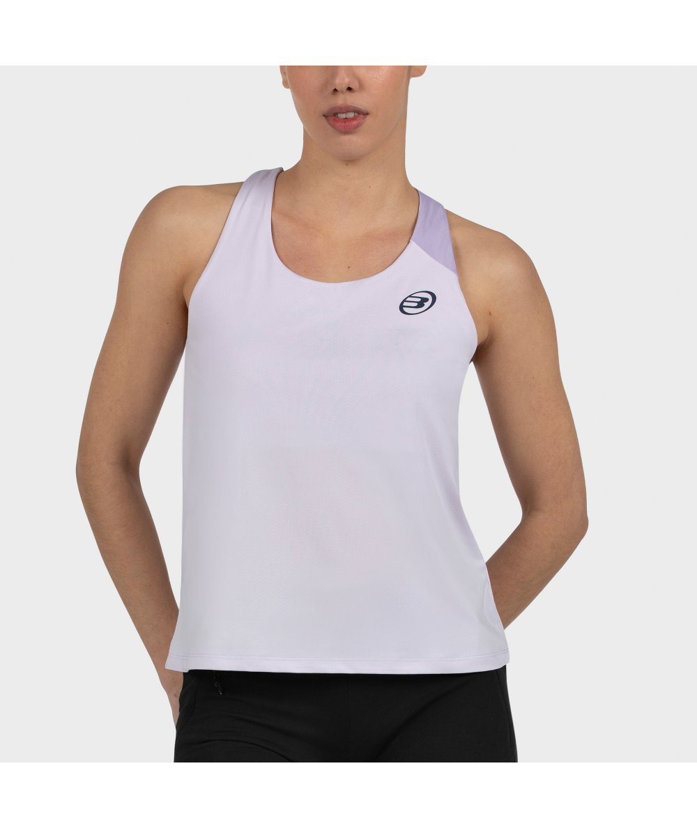 CAMISETA DE TIRANTES BULLPADEL PADO LILA PASTEL
